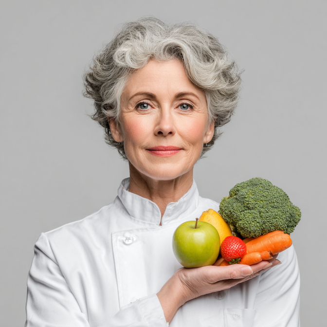 Specialist în nutriție consultând o persoană în vârstă